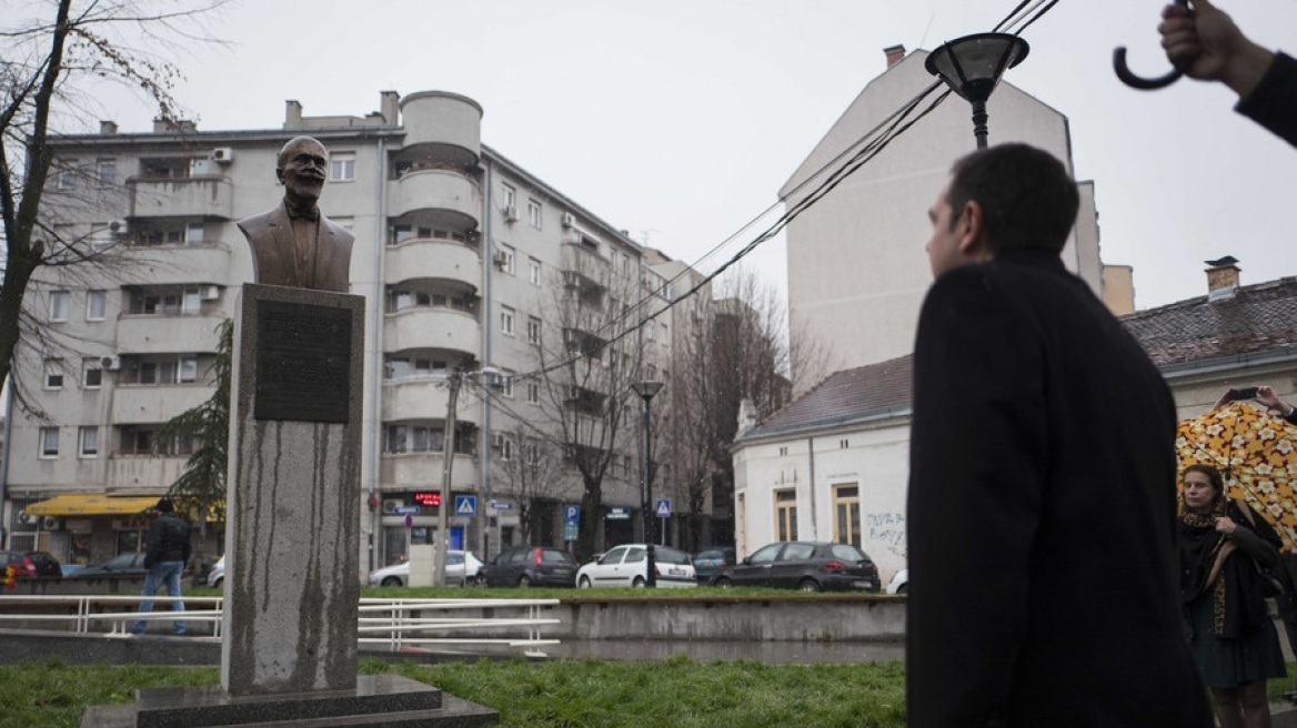 Φωτογραφίες: Ο Αλέξης Τσίπρας στο μνημείο του Ελευθέριου Βενιζέλου στο Βελιγράδι